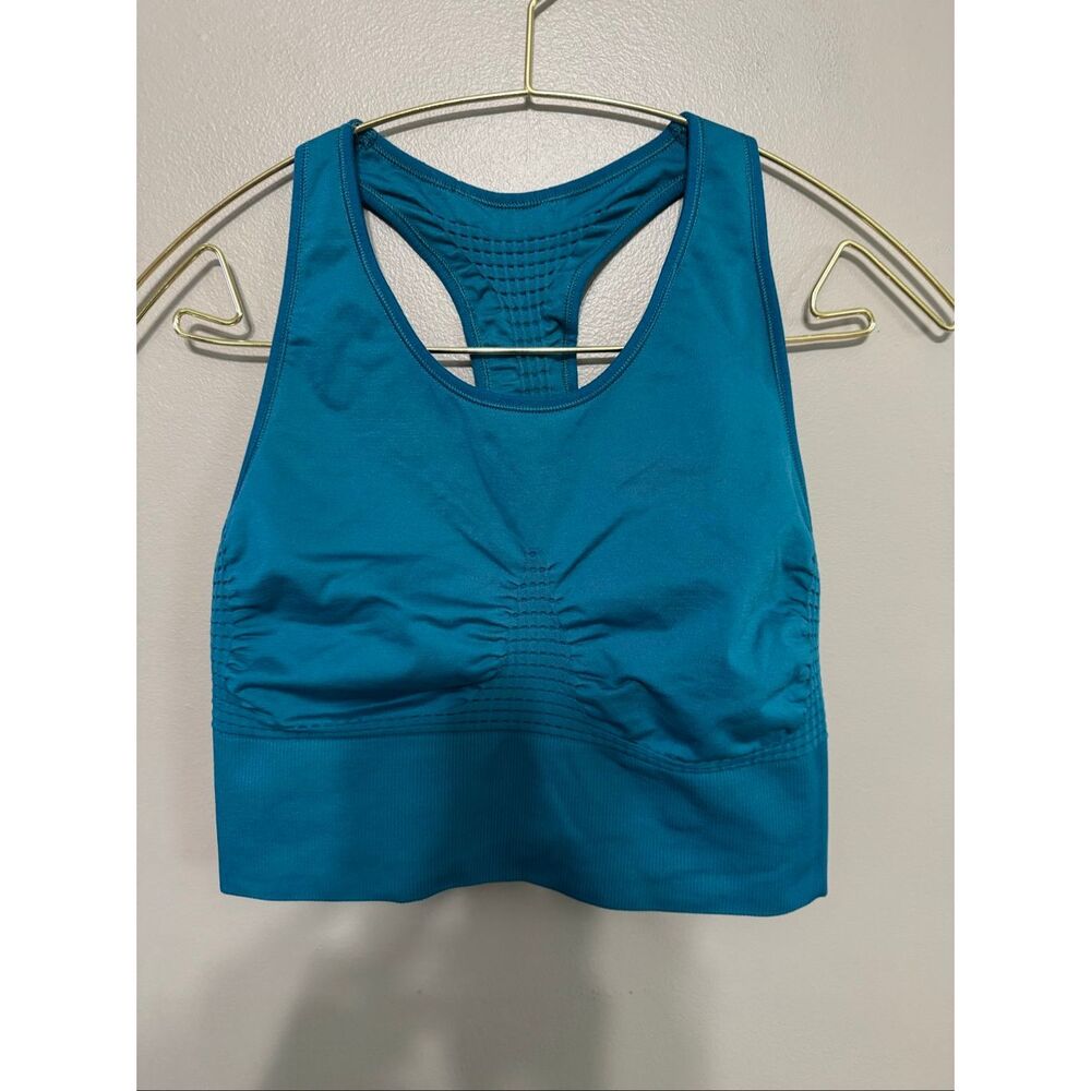 Sweaty Betty Stamina Longline Sports Bra teal size XXL